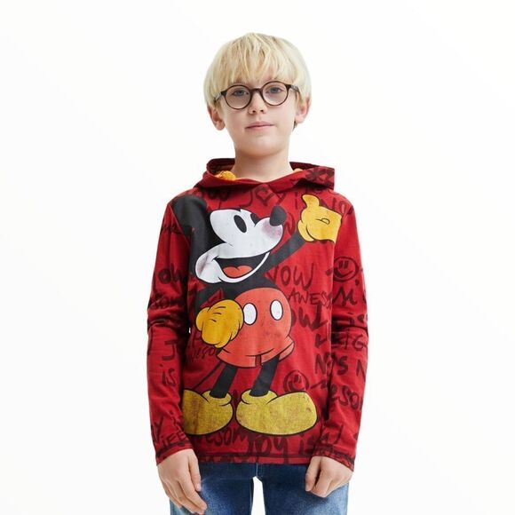DESIGUAL | Red | Hooded Mickey Mouse T-shirt - Picture 2 of 8